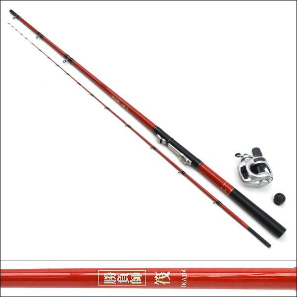 勝負師 筏180 /チヌジャッカーHG 替スプール付 筏釣りセット/ST123