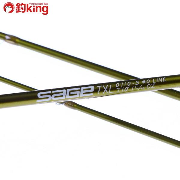 セージ TXL 0710-3 ♯0 LINE/F413M 美品 フライ 渓流 エリア トラウト