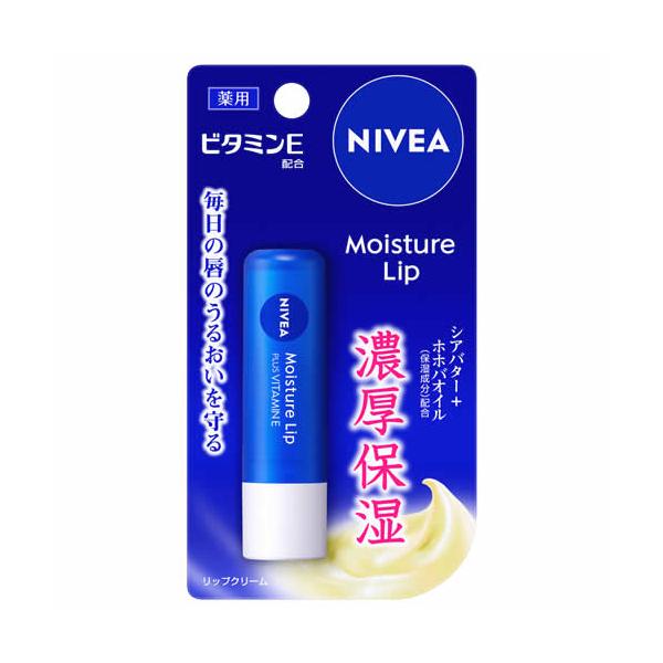 花王 ニベア モイスチャーリップ ビタミンE (3.9g) リップクリーム　【医薬部外品】　【乾燥】【秋】【保湿】