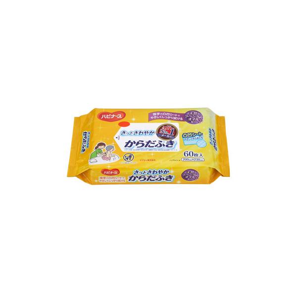 ピジョン ハビナース さっとさわやか からだ拭き 60枚