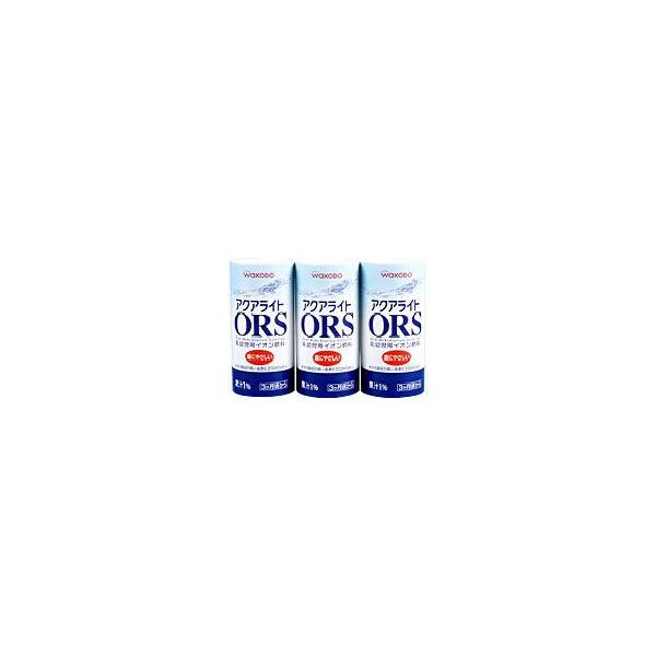 和光堂　乳児用イオン飲料　アクアライト　ORS　(125ｍｌ×3本)　[3ヵ月頃から]　★内容量:125mL×3　★特長:歯にやさしい　◆水分の吸収が良い浸透圧200m0sm/L　◎果汁1%　◆失われた水分・電解質の補給に　◆お子さまがもち...