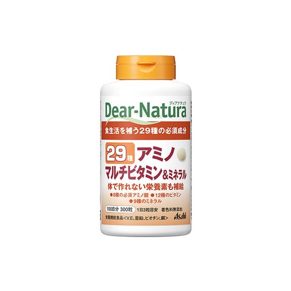 アサヒ ディアナチュラ 29アミノ マルチビタミン＆ミネラル 100日分 (300粒) 栄養機能食品 ビタミンE 亜鉛 ビオチン 銅　