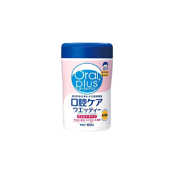 他サイト： アサヒ オーラルプラス 口腔ケアウエッティー マイルドタイプ (100枚) 介護用品 口腔ケア用品 防災 備蓄の商品画像