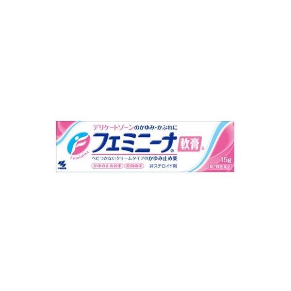 【第2類医薬品】小林製薬　フェミニーナ軟膏S　(15g)　※本商品は医薬品となります。ご購入にあたっては必ずPC版にて商品内容をご確認のうえご購入ください。※お買い上げいただける個数は5個までです