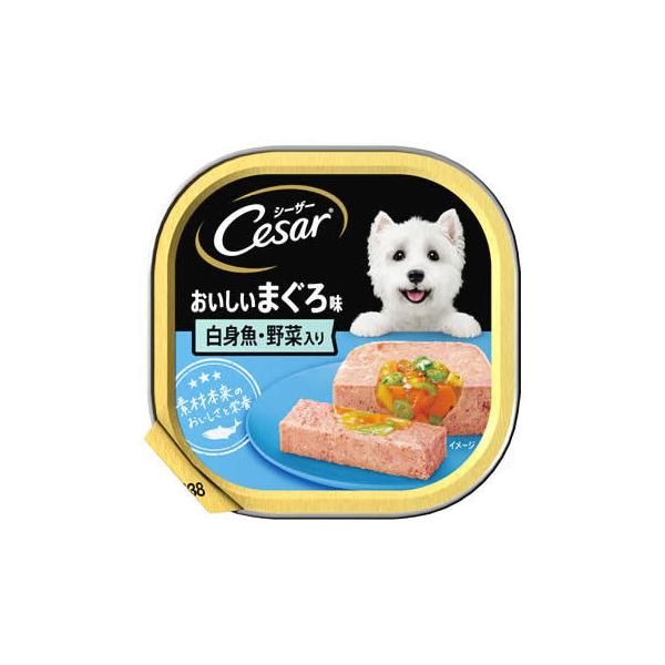 ドッグフード　シーザー　ウエット マースジャパン シーザー パウチ ささみ&白身魚 野菜入り ゼリー