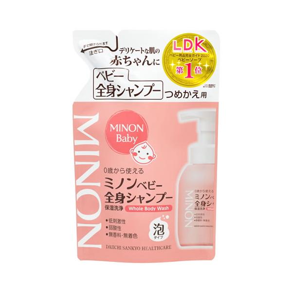 第一三共ヘルスケア ミノン ベビー全身シャンプー つめかえ用 (300mL) 詰め替え用 ベビー用ボディシャンプー ベビーソープ　JANコード：4987107616043【人気商品】【厳選】
