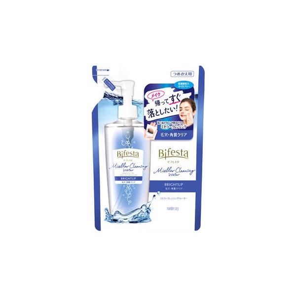 【単品9個セット】 マンダム ビフェスタ ミセラークレンジングウォーター ブライトアップ つめかえ用 360ML(代引不可)【送料無料】 Bifesta マンダム ビフェスタ ミセラークレンジングウォーター