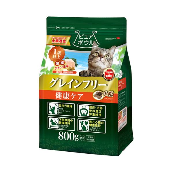 ペットライブラリー ピュアボウル グレインフリー 健康ケア 1歳以上成猫用 (800g) 猫用 ドライ 総合栄養食 キャットフード