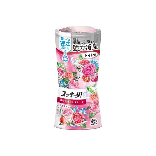他サイト： アース製薬 スッキーリ！ トイレ用 華やかなピンクブーケ (400mL) トイレ用 芳香・消臭剤 置き型の商品画像