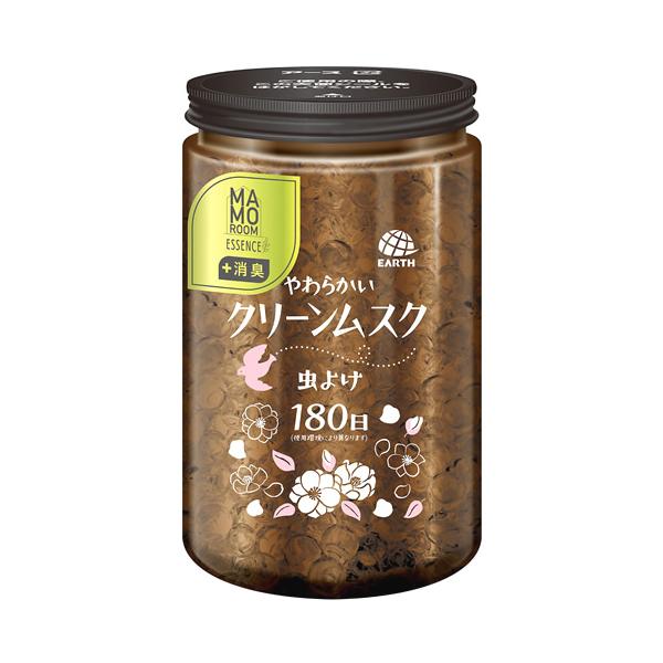 【あわせ買い2999円以上で送料無料】アース製薬 マモルームエッセンス 虫よけパール 180日用 やわらかいクリーンムスク 500G