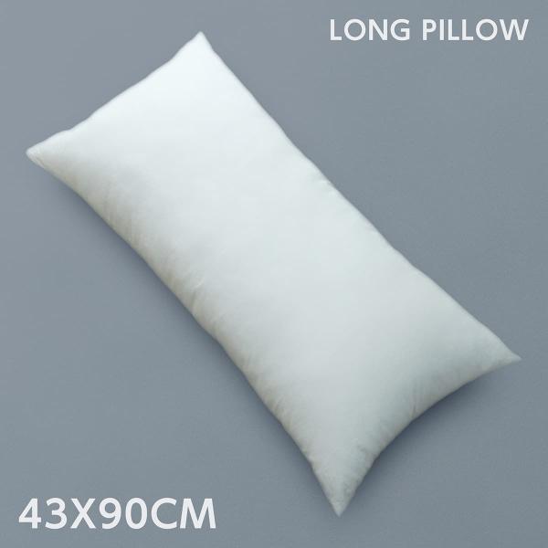 枕 本体 43×90 日本製 ヌードピ ロー まくら 中身 43 90 洗える 清潔 ポリエステル ヌード まく ら 枕本体 43×90cm ホワイト 国産