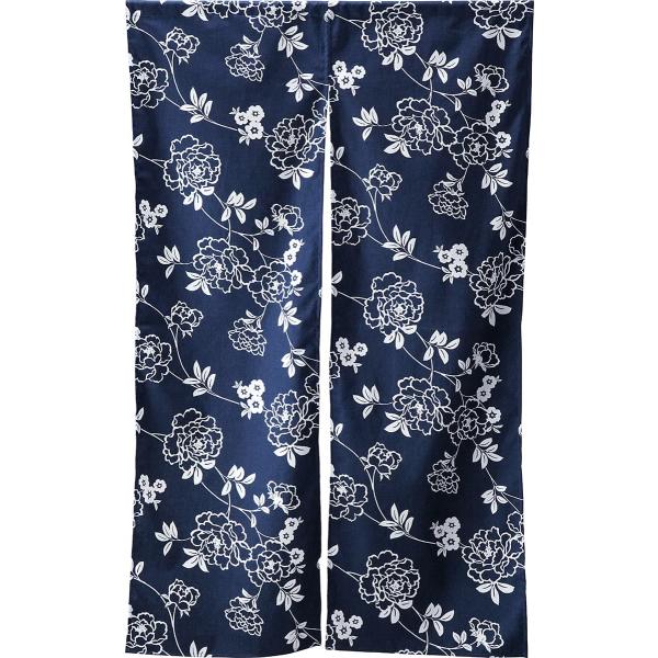 のれん ぼたん こいあい 90×150cm 綿100％ 日本製 暖簾 ノレン