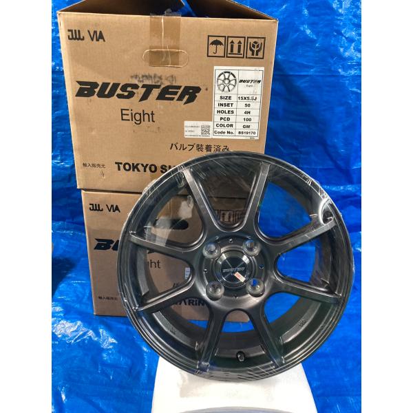 バスターエイト 12x3.5J +43 PCD100 LT規格タイヤセット バスターエイト 12x3.5J +43 PCD100 LT規格タイヤセット - メルカリ