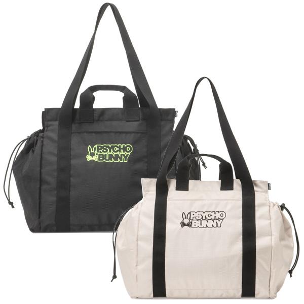 【新品未使用】サイコバニー トートバッグ (PBMG4FB4) Psycho Bunny サイコバニー PBMG4FB4 ブロックPB トートバッグ