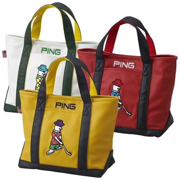 PING ピン 2023 GB-N2302 Mr.PING アロハ ラウンドトートバッグ PING ピン 2023 GB-N2302 Mr.PING アロハ ラウンドトートバッグ