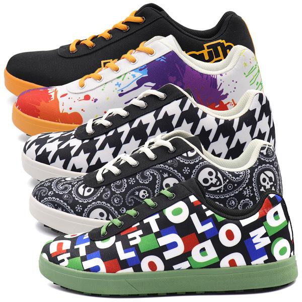 レディースからメンズまで幅広いサイズをラインナップするスパイクレスモデルです。個性豊かなデザインで、ラウドマウスならではのスタイルでゴルフを楽しむためのマストアイテムです。ゴルフコースでのラウンドから普段履きまで幅広く着用することが可能で、...