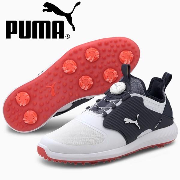 プーマ ゴルフ イグナイト パワーアダプト ケージド ディスク ソフトスパイク 05 ホワイト シルバー ピーコート ゴルフシューズ つるやゴルフ 通販 Paypayモール