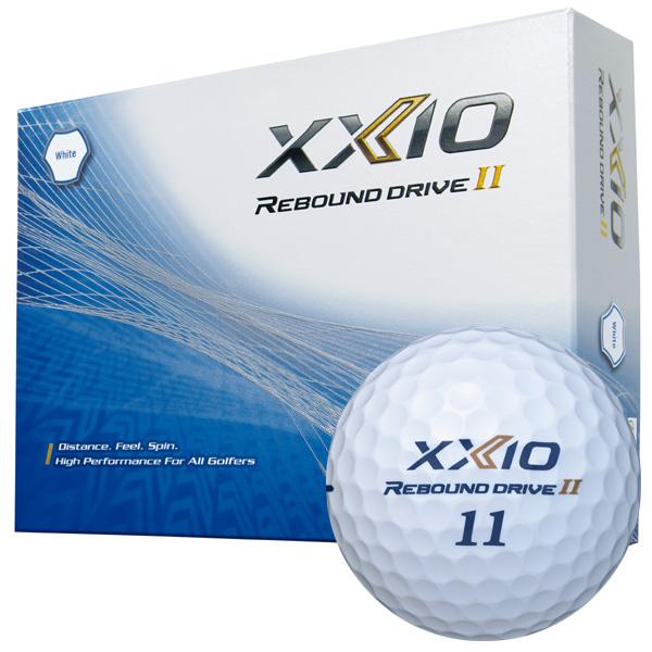 【新品】ゼクシオボール　リバウンドドライブII　ホワイト　2ダース XXIO ダンロップ ゼクシオ リバウンド ドライブ2 ゴルフボール