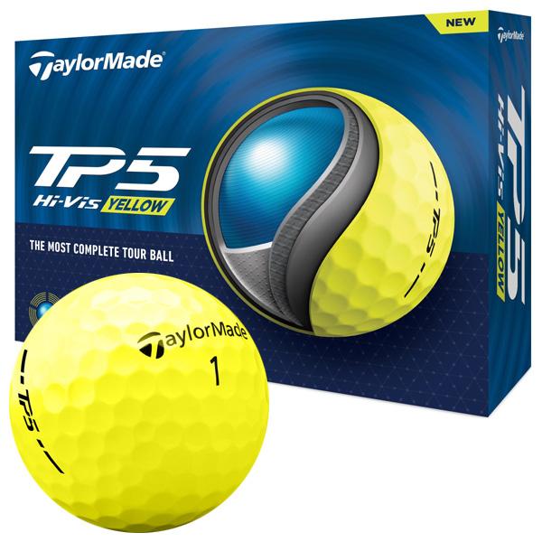 TaylorMade テーラーメイド 2024 TP5 ゴルフボール イエロー 1 TaylorMade テーラーメイド 2024 TP5 ゴルフボール イエロー 1