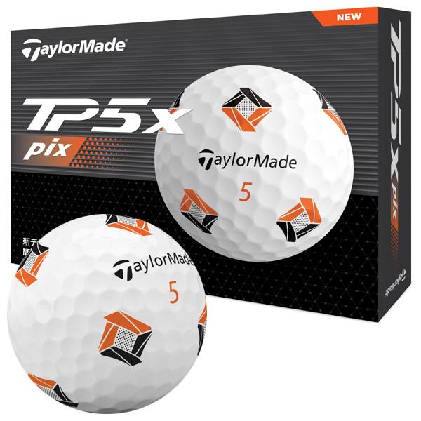 TaylorMade テーラーメイド 2024 TP5x ゴルフボール PIXデザイン TaylorMade テーラーメイド 2024 TP5x ゴルフボール PIXデザイン