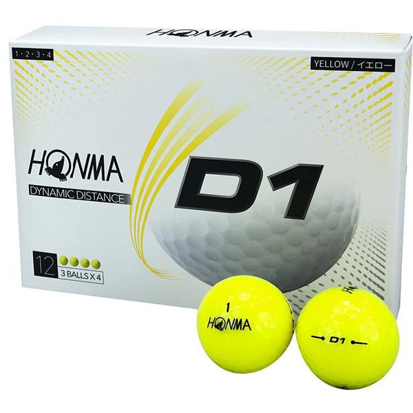 本間ゴルフ ｈｏｎｍａ ２０２０ ｄ１ イエロー ゴルフボール １ダース つるやゴルフ 通販 Paypayモール
