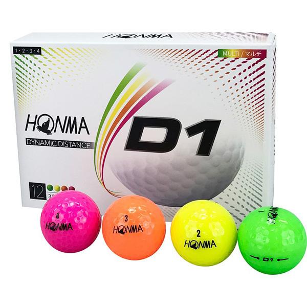 本間ゴルフ ｈｏｎｍａ ２０２０ ｄ１ マルチカラー ゴルフボール １ダース つるやゴルフ 通販 Paypayモール