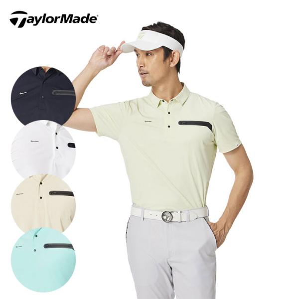 ゴルフウエア メンズ テーラーメイド ラインドS/Sポロ UN632 TaylorMade（テーラーメイド） ゴルフウエア メンズ ラインドS/Sポロ