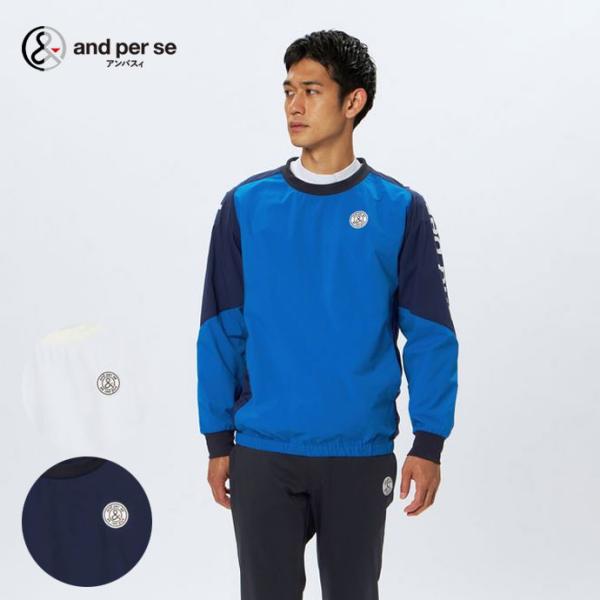 【近日処分・美品】アンパスィ and per seエアジャスタースニードジャック and per se（アンパスィ） ゴルフウエア メンズ エアジャスター切替