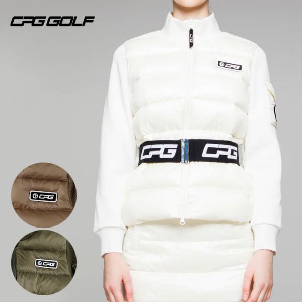 CPG ダウンジャケット スカートセット セットアップ　CPGゴルフ CPG GOLF シーピージーゴルフ ダウン×袖ニットブルゾン{-BDA} - underbar
