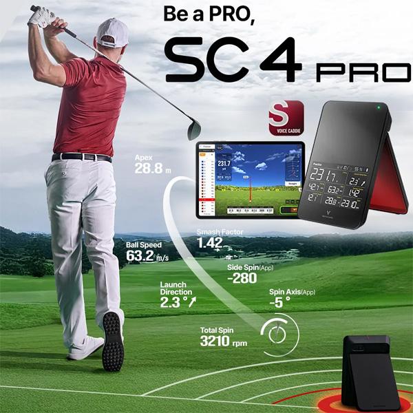 ボイスキャディ SC4 PRO プロ ポータブル弾道測定器 スイング計測器 分析