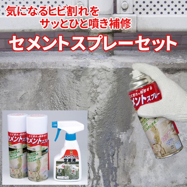 セメントスプレーセット スプレー2本＋定着液1本 : 通販天国eショップ