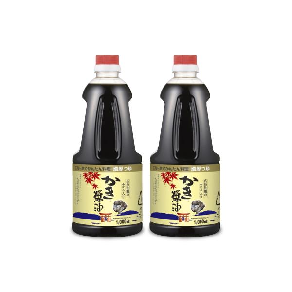 アサムラサキ かき醤油 1L  1000ml × 2本