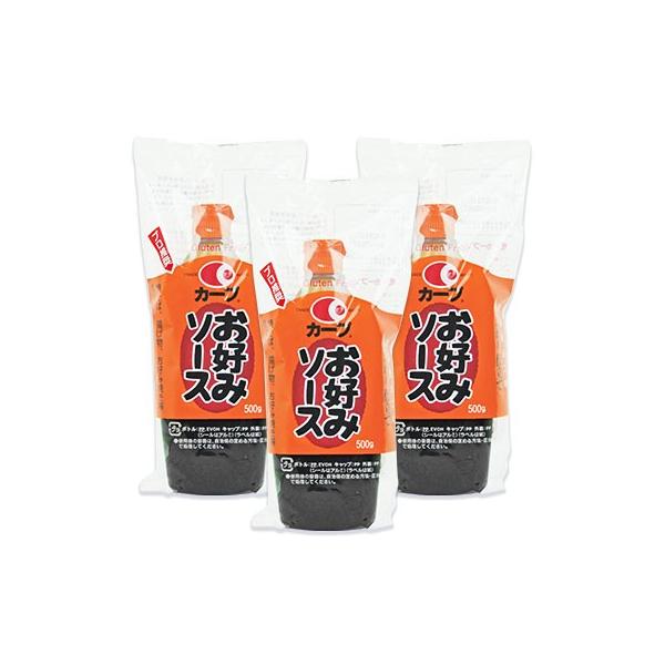 毛利醸造 カープお好みソース 500g × 3個