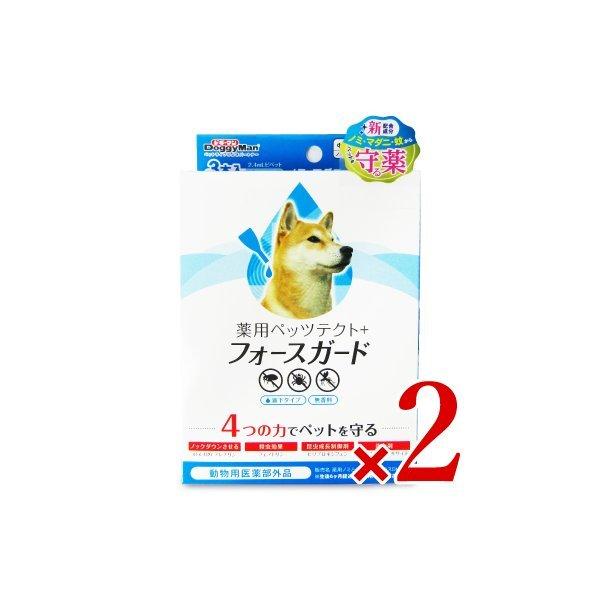 ドギーマンハヤシ 薬用ペッツテクト+フォースガード 中型犬用 3本入 × 2箱 滴下タイプ