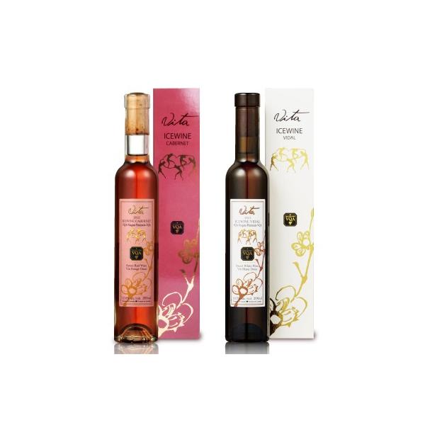 ヴィタ ヴィダル＆カベルネ アイスワイン 白 赤 各200ml 飲み比べ