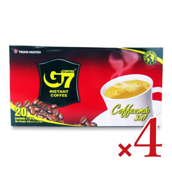 G7 インスタントベトナムコーヒー カフェオレ 3IN1 16×20袋 × 4箱 爆買