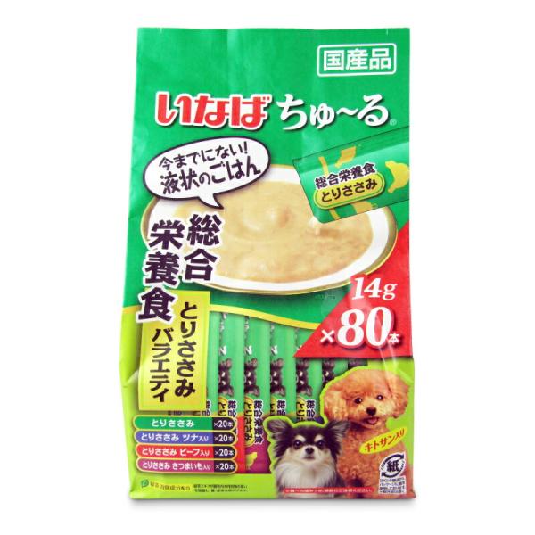 INABA ちゅ〜る いなば とりささみバラエティ 14g×80本 : にっぽん
