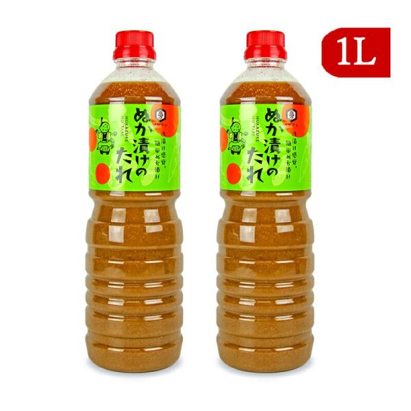 浅漬け感覚、簡単ぬか漬けお野菜・お肉・お魚おいしく召し上がれ焙煎米ぬか（国産）をベースに、本醸造しょうゆ、かつおぶしエキス等で調味したぬか漬け用調味料です。たれの量で味の調整が容易にできるよう、粘度を控えたペットボトル入りの商品設計になって...