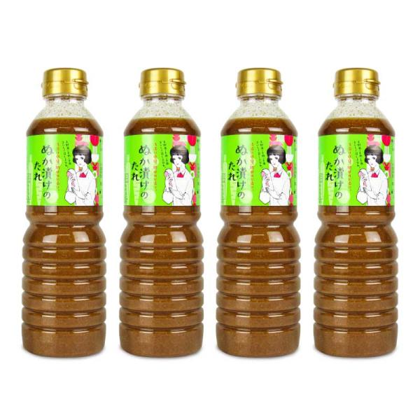 浅漬け感覚、簡単ぬか漬けお野菜・お肉・お魚おいしく召し上がれ焙煎米ぬか（国産）をベースに、本醸造しょうゆ、かつおぶしエキス等で調味したぬか漬け用調味料です。たれの量で味の調整が容易にできるよう、粘度を控えたペットボトル入りの商品設計になって...