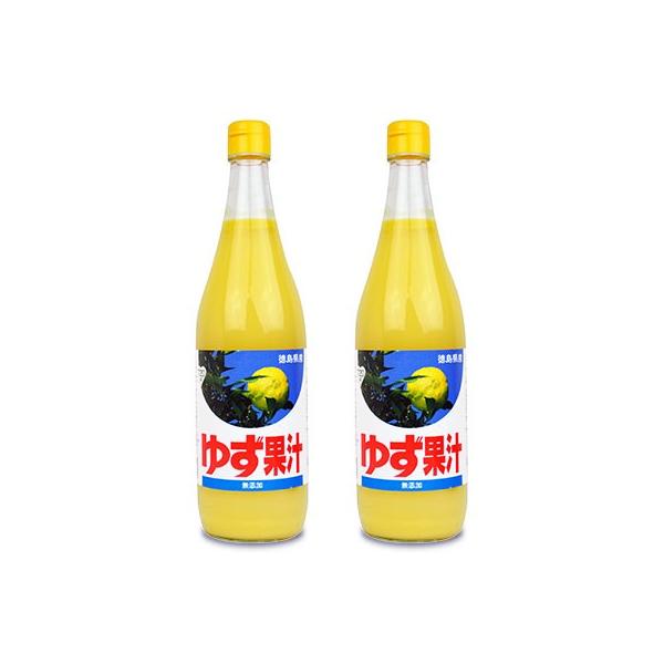 JA徳島 徳島市農業協同組合 ゆず果汁 720ml × 2個