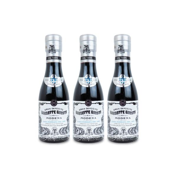 GIUSTI ジュスティ バルサミコ酢 1銀メダル 6年熟成 100ml × 3本 モデナ
