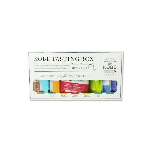神戸紅茶 生紅茶 KOBE TASTING BOX 7種×4袋 ティーバッグ :kobetea-704:にっぽん津々浦々 通販 神戸紅茶 神戸テイスティングボックス KOBE TASTINGBOX 生紅茶 7種類 28袋入り ×3箱