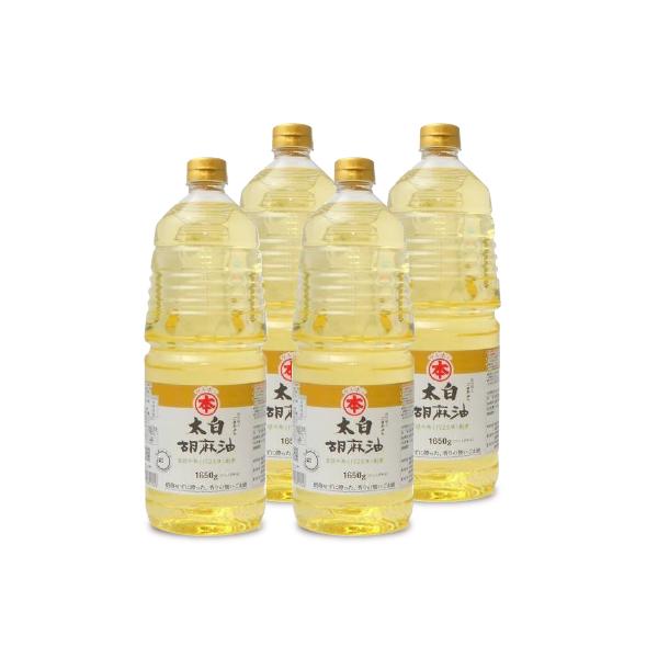 送料無料 竹本油脂 マルホン 太白胡麻油 1650g 4本 Buyee