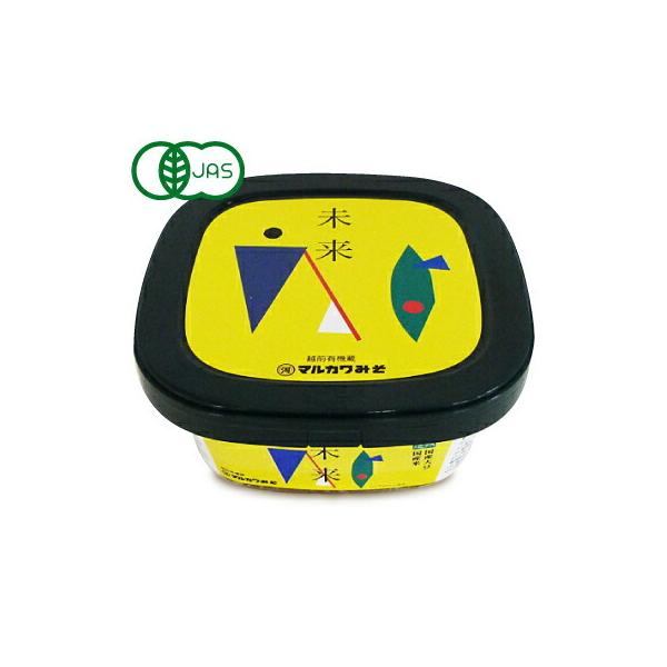 マルカワみそ 自然栽培みそ 未来  有機JAS認証 400g × 3個