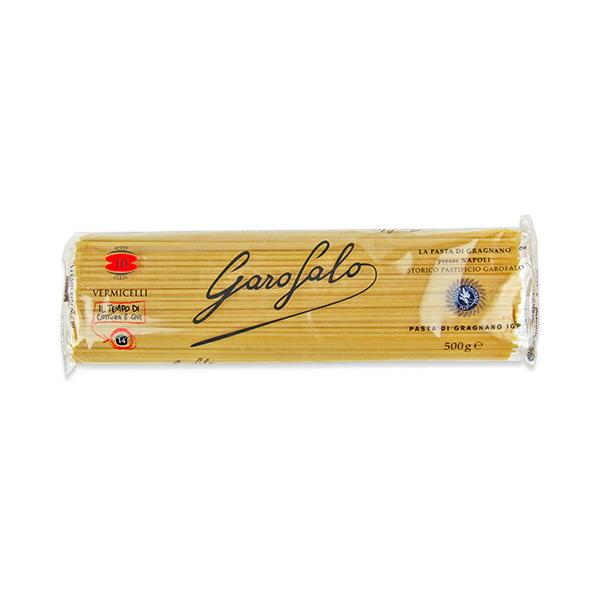 ロングパスタの原型とも言われている南イタリア伝統の2.2mmの食べ応えのある極太パスタです。濃厚なトマトソース、ペスカトーレ、ボンゴレビアンコ、豪華なシーフード、ズッキーニ・ナス等の野菜系にどうぞご活用ください。標準ゆで時間14分