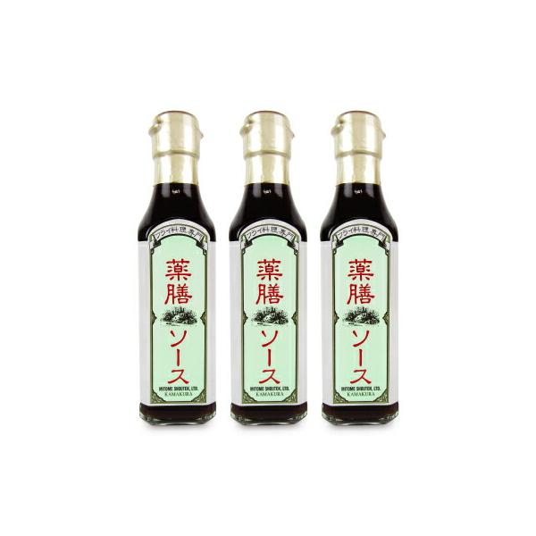 明治十五年創業の鎌倉の酒屋『三留商店』が手掛けたオリジナル中濃ソースです。中濃ソースをベースに7種類の漢方薬をブレンドしているため、薬草の力でフライ料理につきものの脂っこさを解消し、さっぱり感をひき出しました。