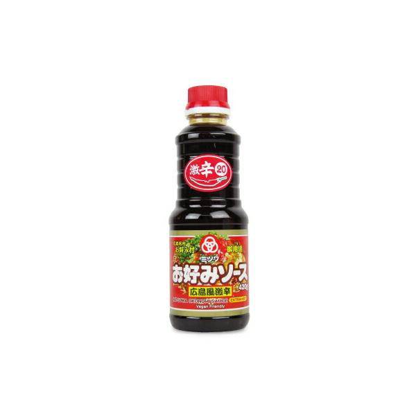 通常の約２０倍の唐辛子成分を配合し、ピリピリとした辛さとすっきりとした甘さを兼ね備えた独特の味が辛党の人にも大好評です。 一度食べるとクセになる辛さが特徴のお好みソースです。