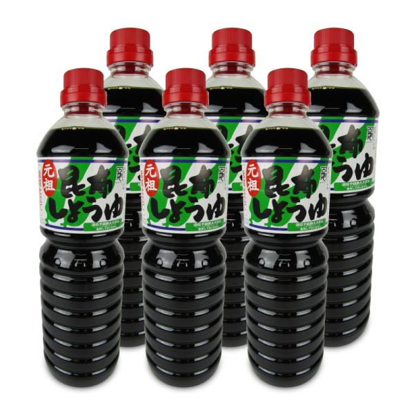 中村醸造元 昆布しょうゆ 1000ml × 6本