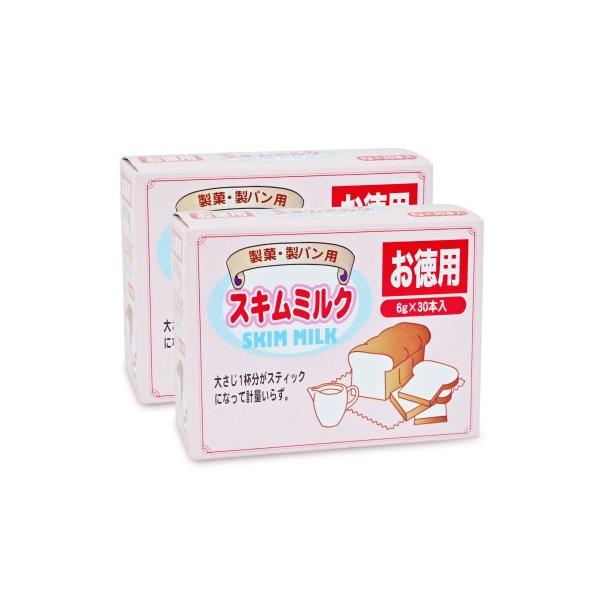 パイオニア企画 お徳用スキムミルク [6g x 30本] × 2個