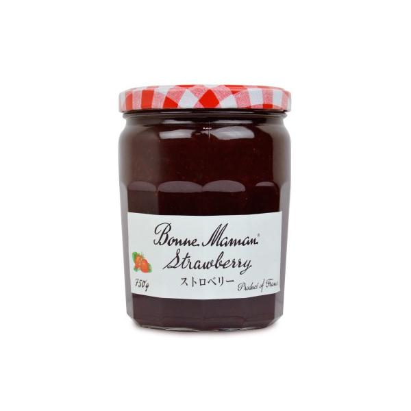 フランスで最も愛されている「ボンヌママン」のジャム※※フランスジャム市場シェア　IRI：2015年100%天然素材から生まれたジャムいちご本来の風味を生かした、濃厚ながらもすっきりとした味わいの甘みが特徴です。